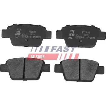 Brzdová destička FAST FT29115 Sada brzdových destiček, kotoučová brzda (FT29115)