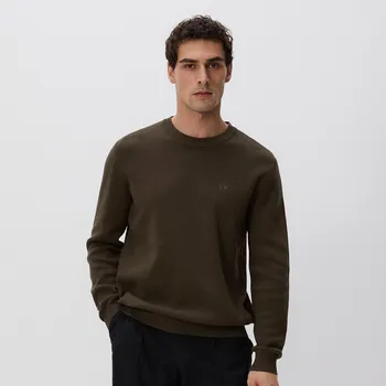 Pánský svetr Reserved - Svetr s výšivkou - zelená - 060FR-87M - 060FR-87M-XXL