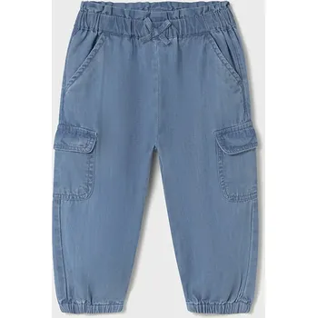 Dětské kalhoty Mayoral cargo 1571.4G.Baby.PPYA modrá 55X, vel. 74