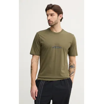 Pánské tričko Bavlněné tričko adidas Camo JN1405 zelená 81X, vel. M