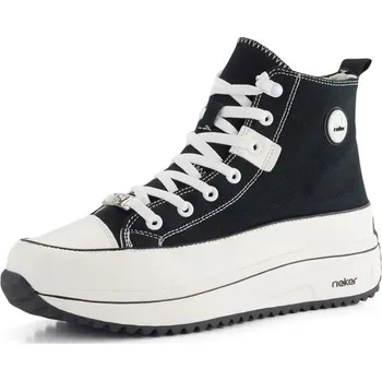 Dámské tenisky Rieker plátěné tenisky na platformě černé 90010-00 - 41 | P682312