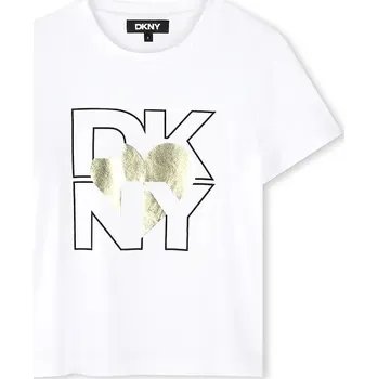 Dívčí tričko Dětské tričko Dkny zlatá barva, D62305 D62305.156.162 10Y, vel. 156