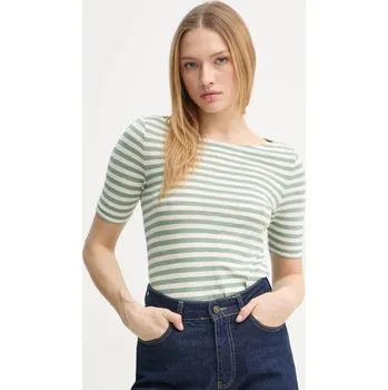 Pánské tričko Bavlněné tričko Marc O'Polo zelená barva, 502219651333 97X, vel. L