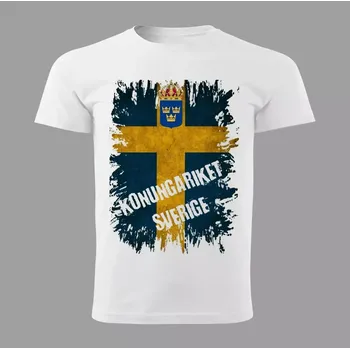 Pánské tričko tričko s vlajkou ŠVÉDSKA 152