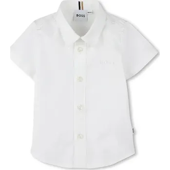 Dětská bavlněná košilka BOSS J52089.67.81 bílá 00X, vel. 71