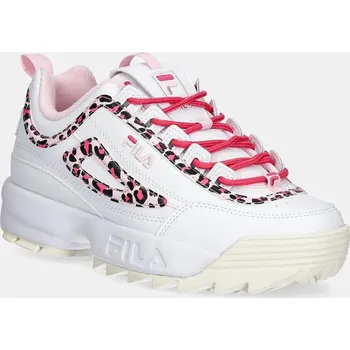 Dívčí tenisky Dětské sneakers boty Fila DISRUPTOR P bílá barva, FFT0134 00X, EUR 39