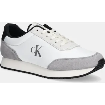 Pánské tenisky Sneakers boty Calvin Klein Jeans RETRO RUNNER ICONIC SNK šedá barva, YM0YM01119 90X, EUR 44