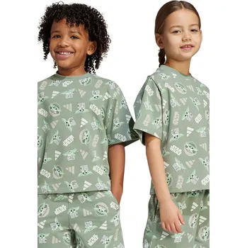 Pánské tričko Dětské tričko adidas zelená barva, JF3650 97X, vel. 116