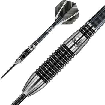 Sada steel šipek Winmau Blackout 24g, 90% wolfram
