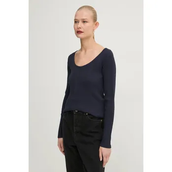 Pánské tričko Tričko s dlouhým rukávem Marc O'Polo tmavomodrá barva, 5000005778 59X, vel. M