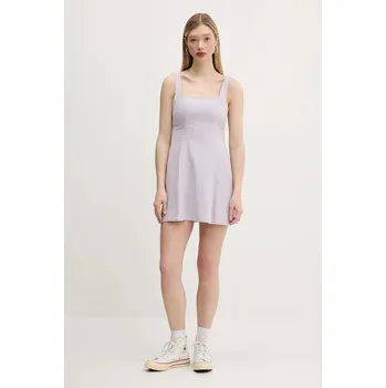 Dámské šaty Lněné šaty Hollister Co. KI359.5265.632 fialová 04X, vel. M