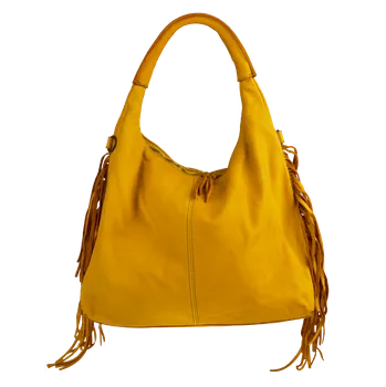 Kabelka NovaKabelka.cz Kožená italská kabelka Lavata Frangia Gialla