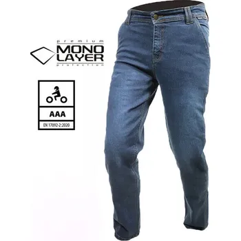 Moto kalhoty Trilobite Matador monolayer AAA jeans men blue vel. 38