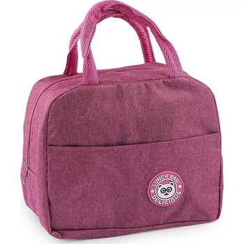 Kabelka Termotaška svačinová s kapsou 22x18 cm růžová tmavá 1 ks