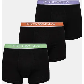 Pánské spodní prádlo Boxerky Emporio Armani Underwear 3-pack EM000261.AF10779 černá 99X, vel. S