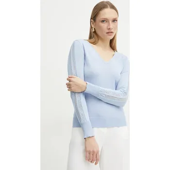 Dámský svetr Svetr Morgan MIELO dámský, modrá barva, lehký, MIELO 05X, vel. S