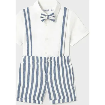 Kojenecké oblečení Dětská bavlněná souprava Mayoral 1250.3A.Baby.PPYA modrá 95X, vel. 74