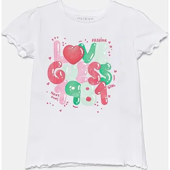 Chlapecké tričko Dětské tričko Guess bílá barva, K5GI15 K6YW4 K5GI15.K6YW4.PPYA 00X, vel. 118-122