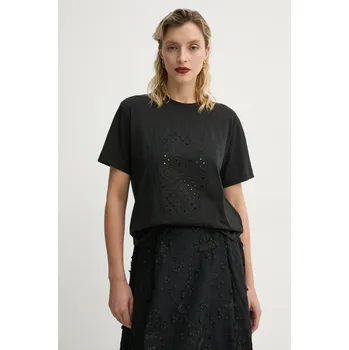 Pánské tričko Bavlněné tričko MUNTHE FENELLA 251111325161 černá 99X, vel. 40