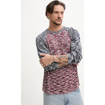 Pánské tričko Tričko s dlouhým rukávem Desigual BRUNSWICK 25SMTF03 námořnická modř 59X, vel. S