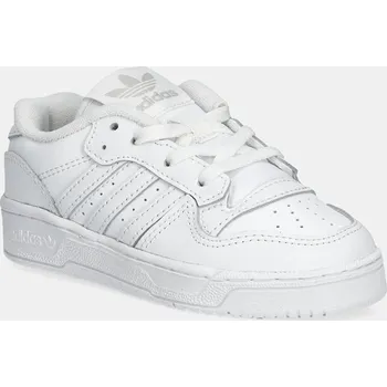 Dívčí obuv Dětské kožené sneakers boty adidas Originals RIVALRY LOW bílá barva, IF5246 00X, EUR 33
