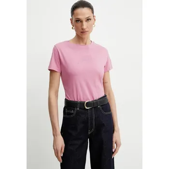 Bavlněné tričko BOSS Orange C Esogo 2 MA crystal 50538826 růžová 30X, vel. L