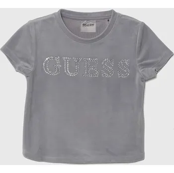 Dětské tričko Guess šedá barva, J4YI48 KBXI2 J4YI48.KBXI2.9BYH 90X, vel. 122-125