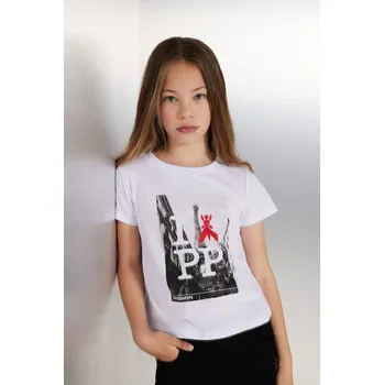 Chlapecké tričko Dětské bavlněné tričko Patrizia Pepe W103 bílá barva, 7M0892 00X, vel. 118