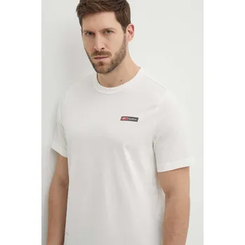Bavlněné tričko Reebok 100075313 béžová 01X, vel. S