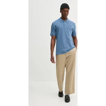 Pánské tričko Bavlněné polo tričko Marc O'Polo modrá barva, 5000005925 95X, vel. S