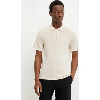 Vlněné polo tričko FROM FUTURE MPP02710 béžová 02X, vel. M