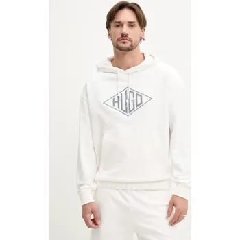 Dámská mikina Bavlněná mikina HUGO 50534947 bílá 00X, vel. L