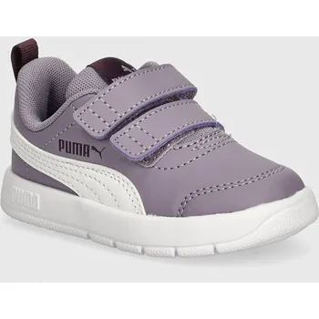Dívčí obuv Dětské sneakers boty Puma Courtflex V3 V fialová barva, 310252 04X, EUR 19