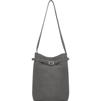 Minimalistická vertikální kabelka Miss Lulu - šedá