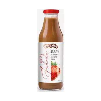 Proteinový nápoj Mošt jablko a jahoda 750 ml