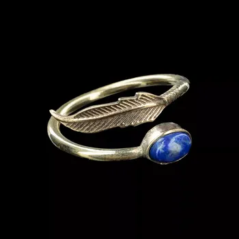 Prsten Mosazný prsten s kamínkem Fairuza Lapis Lazuli, Sittar.cz POSLEDNÍ 2KS!