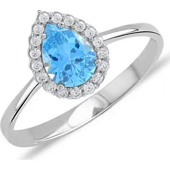 Prsten Lillian Vassago Prsten s barevnými a čirými zirkony, bílé zlato LLV11-SGR101WDTP Velikost prstenu: 50