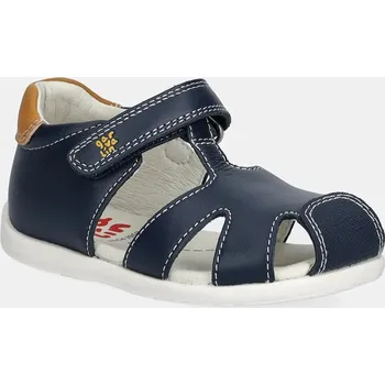 Dívčí obuv Dětské kožené sandály Garvalin tmavomodrá barva, 252310 59X, EUR 23