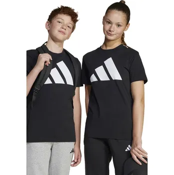 Chlapecké tričko Dětské bavlněné tričko adidas JC9660 černá 99X, vel. 128