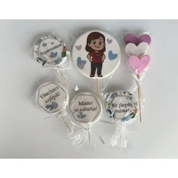 Jedlá dekorace na dort Cukrová dekorace Pro mámu - I LOVE CAKES