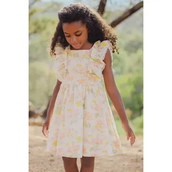 Dámské oblečení Dětské lněné šaty Tartine et Chocolat CA30072.116.140 oranžová 24X, vel. 140