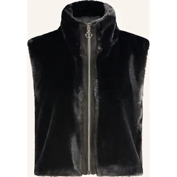 Betty Barclay Dámská Vesta Z Umělé Kožešiny, černá, 48