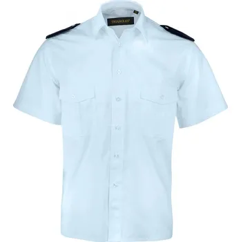 Pánská košile Košile pilotka hasičská KR - modrá light Barva: light modrá, Velikost: 38