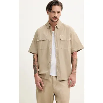 Pánská košile Košile Dickies pánská, zelená barva, regular, s klasickým límcem, DK0A4Z7R0DS1 01A, vel. S