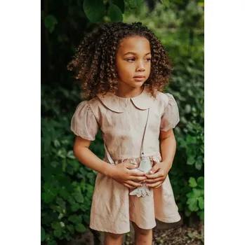 Dámské oblečení Kojenecké šaty Donsje Tulie Dress 4098300.68.92 oranžová 24X, vel. 74