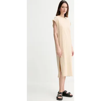 Dámské šaty Šaty BOSS Orange 50540442 béžová 80X, vel. XS