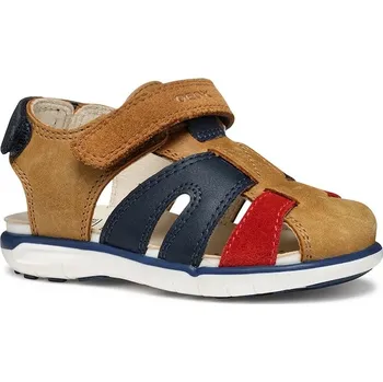 Dívčí sandály Dětské kožené sandály Geox červená barva B354LA.0CL22.20.23 82X, EUR 21