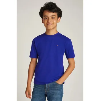 Dívčí oblečení Dětské bavlněné tričko Tommy Hilfiger KB0KB09601.74.122.PPYA fialová 54X, vel. 74