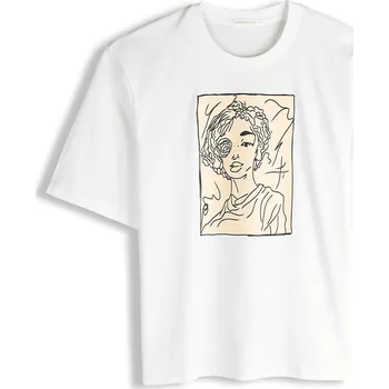 Dámské oblečení GATE Bavlněné tričko s potiskem 40 625-1208/10