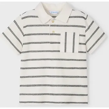 Chlapecké tričko Dětská bavlněná polokošile Mayoral 3107.5E.Mini.PPYA béžová 12X, vel. 122